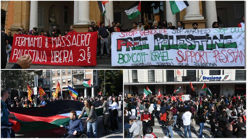 Sciopero, a Reggio Emilia 15mila in piazza e stazione chiusa. Studentesse si incatenano ai cancelli della scuola