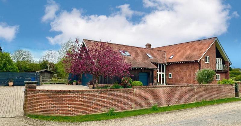Contemporary barn-style home for sale near Beccles at £995,000
