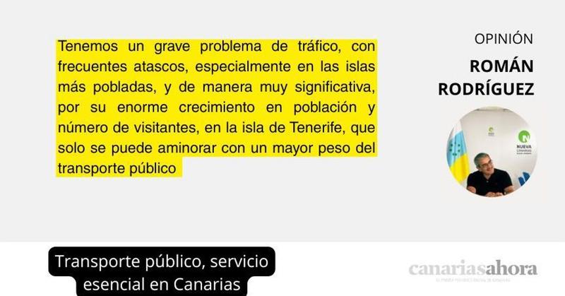 Transporte público, servicio esencial en Canarias