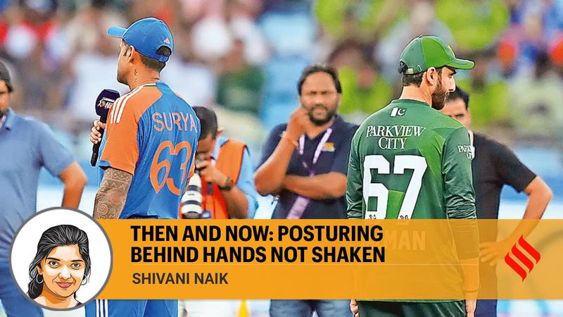 Then and now: Posturing behind hands not shaken