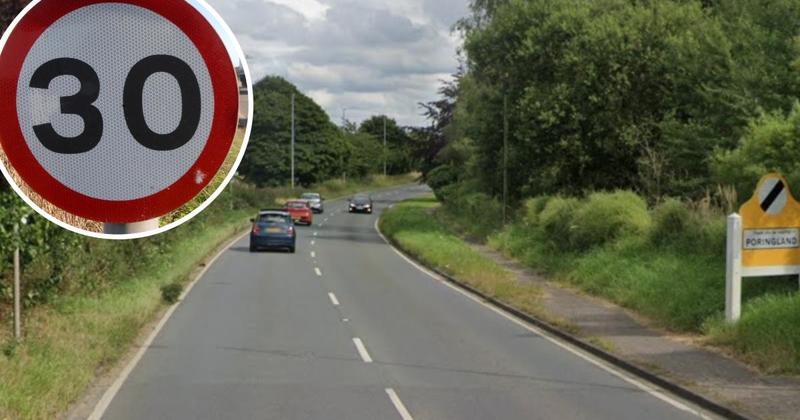 Speed limit on road through Norfolk village could be halved