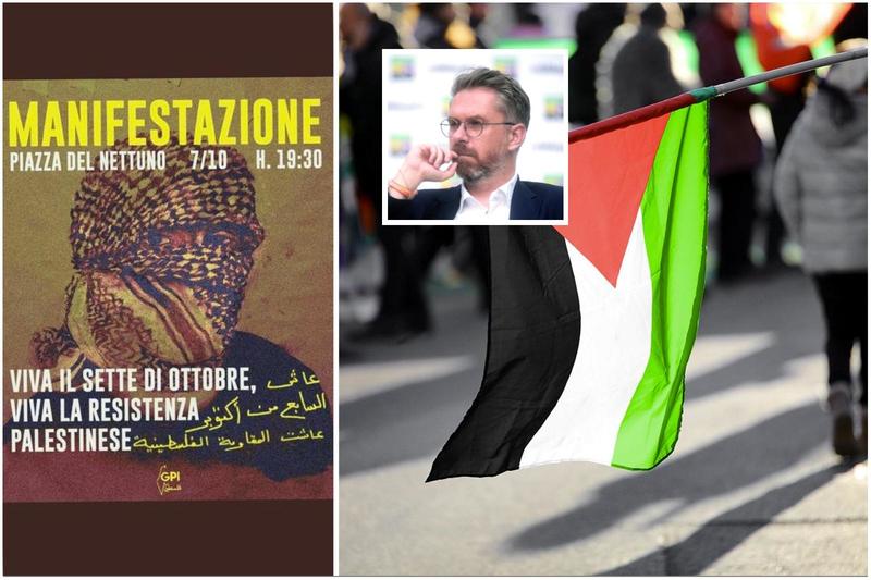 Pro Pal, il volantino choc: “Celebriamo il 7 ottobre”. Lepore: “Basta nutrire l’odio”