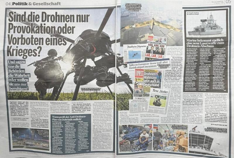 Avrupa semalarında uçan dronlar… Gerçek bir tehdit mi, yoksa silah tüccarlarının sahnelediği bir oyun mu?