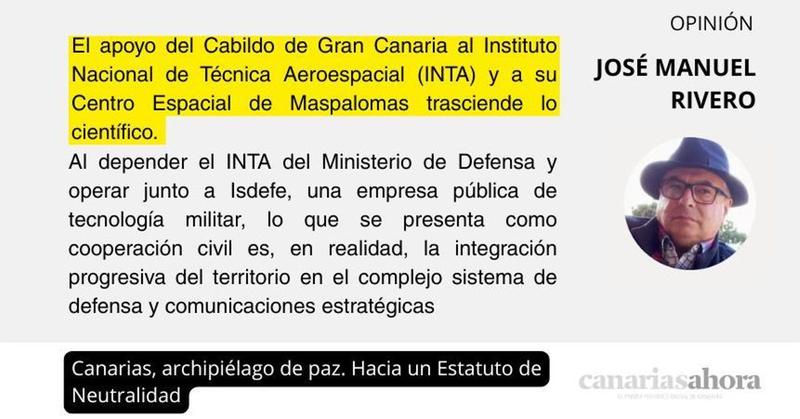 Canarias, archipiélago de paz. Hacia un Estatuto de Neutralidad