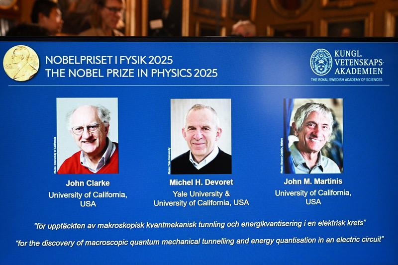 Trio win Nobel prize for revealing quantum physics in action