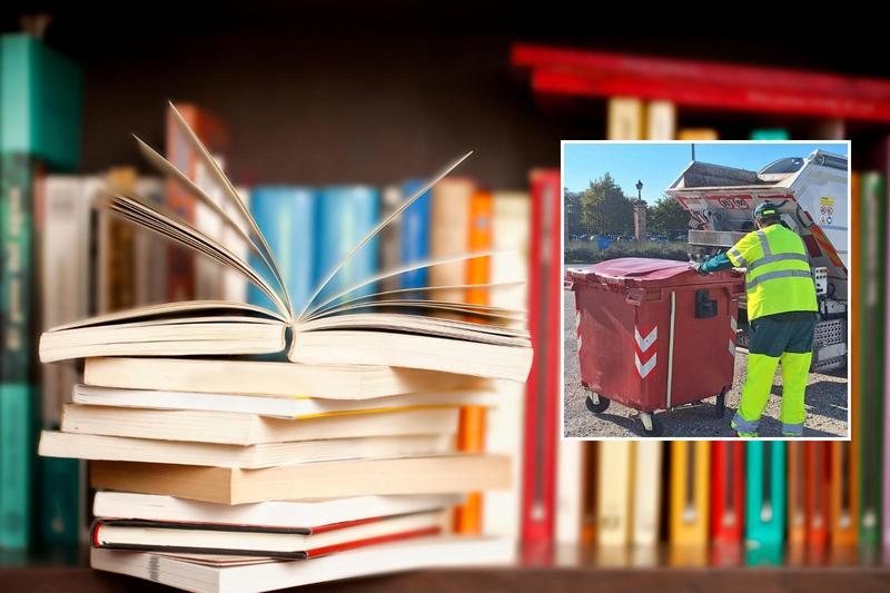Butta un libro con mille euro dentro, chiede aiuto e i soldi vengono recuperati in discarica