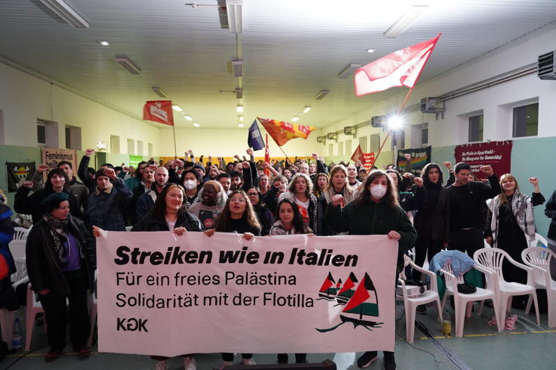 Internationalistisches Herbstcamp: Über 230 Menschen diskutieren Antworten auf Genozid, Aufrüstung und Rechtsruck