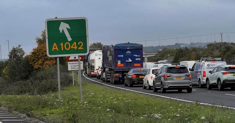 Motorists face hour-long delays on A47