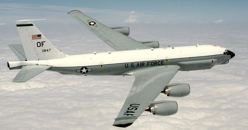Top-secret US spy plane based at Suffolk airbase seen circling Russia