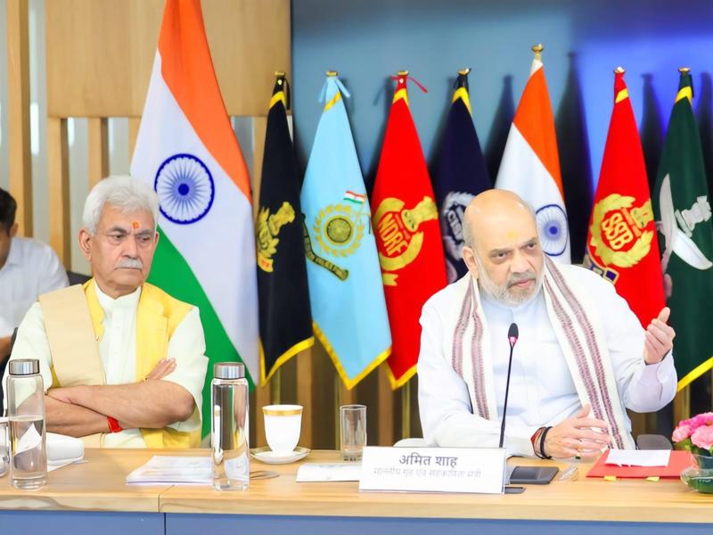 Amit Shah Chairs High-Level Security Review Meeting on J&K in Delhi