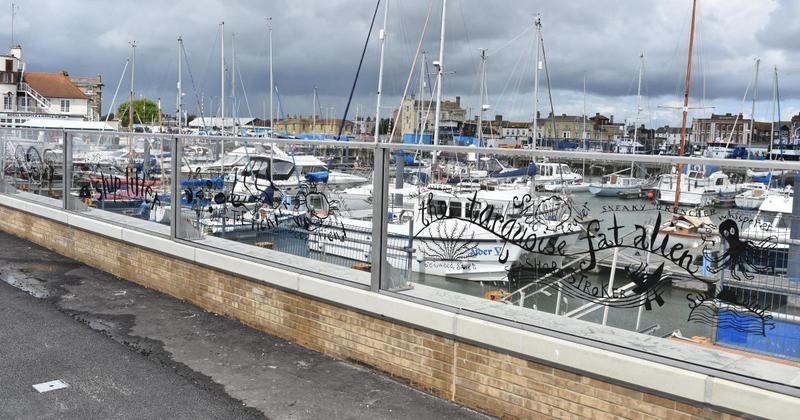 Vandals target flood wall for second time causing £25,000 of damage