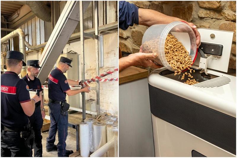 Pellet tossico: sequestrate 22 tonnellate di combustibile con formaldeide