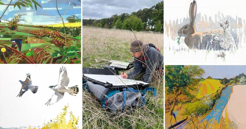 Norfolk rewilding project takes centre stage at London exhibition of wildlife art
