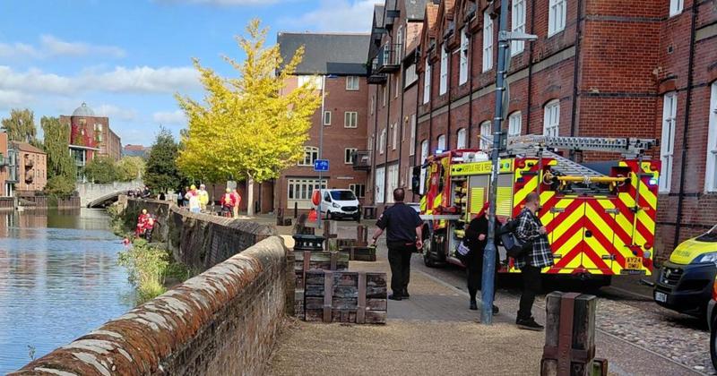 Man in hospital after entering River Wensum