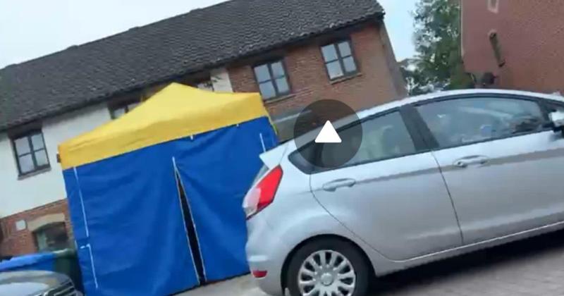 Forensics tent put up at home near university after police swarm street