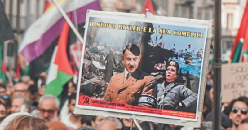 Pd, Cgil e centri sociali: in piazza contro la pace con chi esalta i terroristi