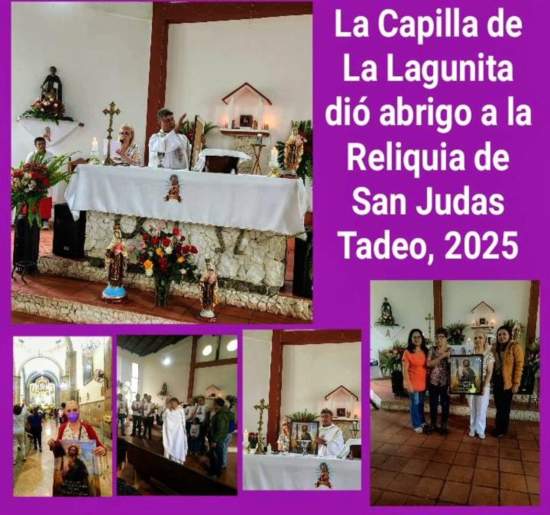 La capilla de La Lagunita dio abrigo a una reliquia de San Judas Tadeo,  2025 | Por Oswaldo Manrique La capilla de La Lagunita dio abrigo a una reliquia de San Judas Tadeo,  2025 | Por Oswaldo Manrique