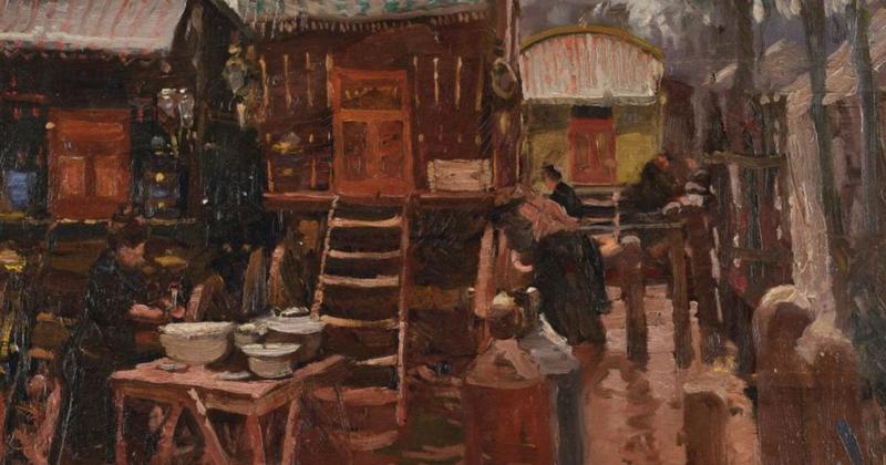 Painting depicting Norwich fair to sell for £30,000 at auction