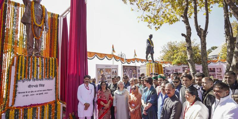 Legacy in Bronze: Virbhadra Singh’s Statue Cements His Clan’s Clout in Himachal Politics