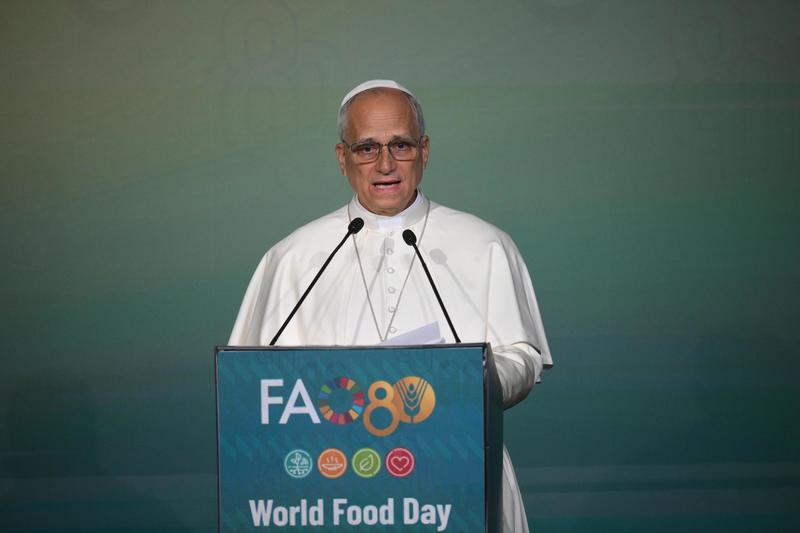 Papa Leone alla Fao: “L’uso della fame come arma di guerra è un crimine”