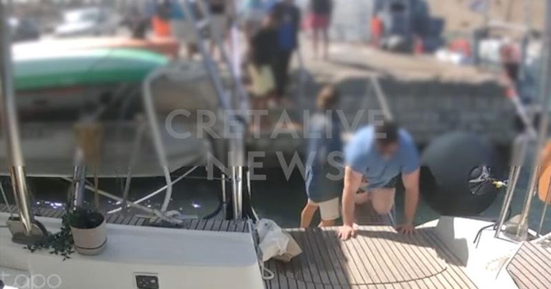 Βίντεο - σοκ: Παραλίγο τραγωδία με τουρίστα στο Ενετικό Λιμάνι - «Επικίνδυνος ο χώρος πρόσδεσης»