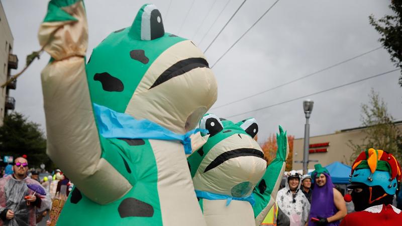 Portland’s Inflatable Costumes Deflate Trump’s Narrative