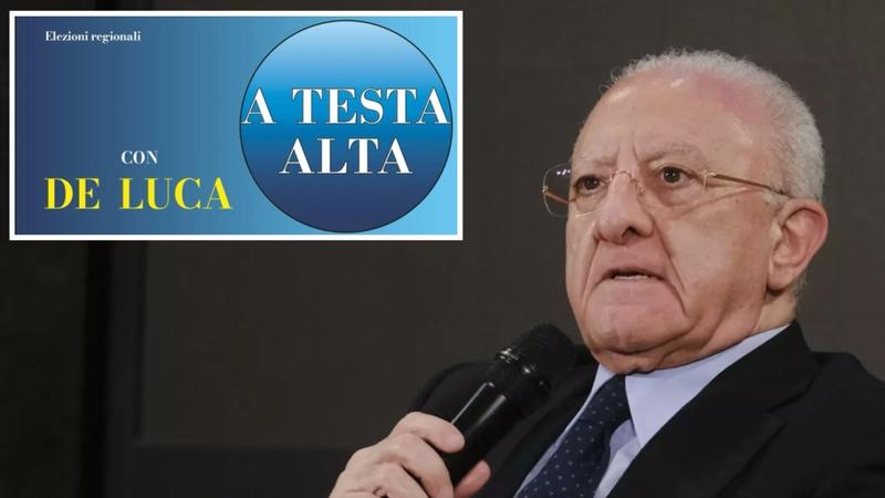 De Luca e il logo duplex:Â il suo nome câÃ¨ e non câÃ¨E molti Â«fuggonoÂ» verso FI
