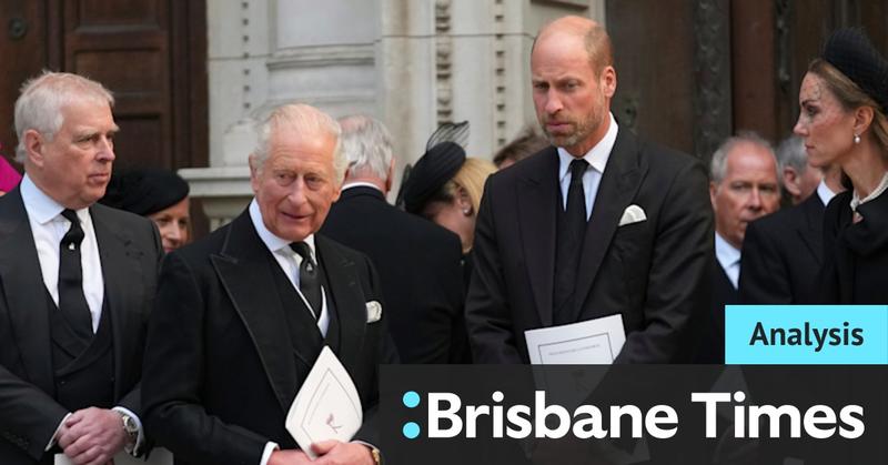 Two princes stood outside a cathedral. William acted as if his uncle was not there