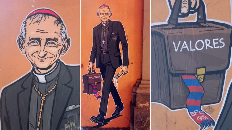 Dov’è il murale per Zuppi fatto dallo street artist che ha celebrato papa Bergoglio
