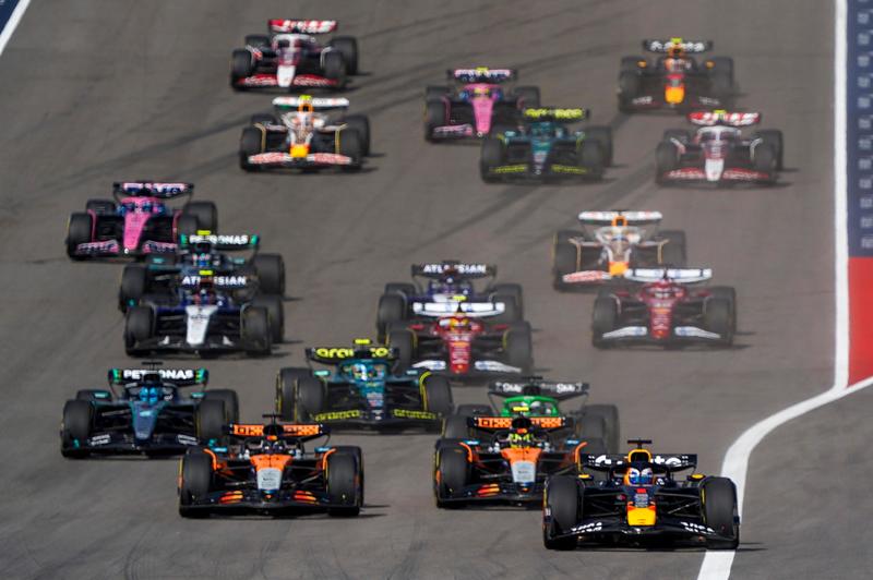 Sprint race Austin: disastro McLaren, Verstappen vince e accorcia, Ferrari 4° e 5°