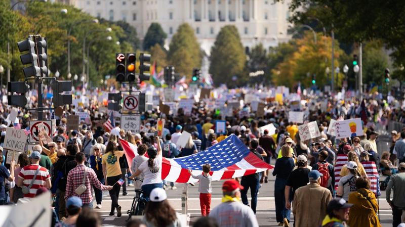 There Sure Were a Lot of American Flags at the “Hate America Rally”
