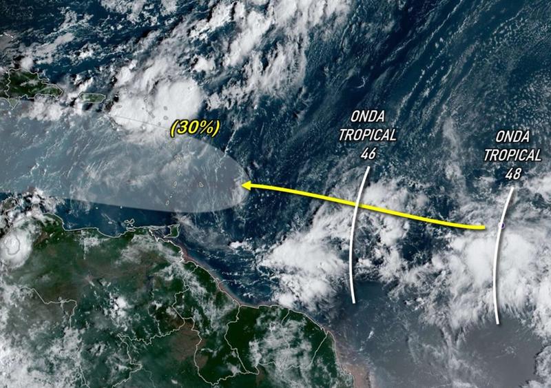 Dos ondas tropicales podrían generar lluvias en Venezuela durante el fin de semana Dos ondas tropicales podrían generar lluvias en Venezuela durante el fin de semana