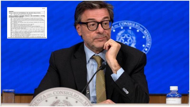 Pensioni, tasse, detrazioni, famiglia, casa: la bozza della manovra. Il testo integrale in Pdf