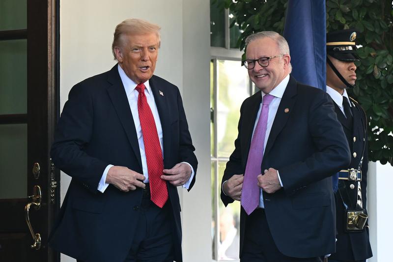Albanese’s first meeting with Trump goes well, apart from clip over the ear for Kevin Rudd