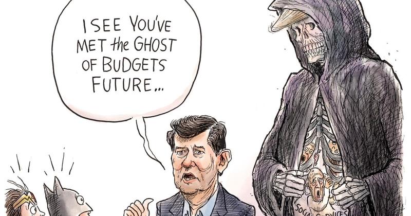 Adam Zyglis: County Budget Scare Adam Zyglis: County Budget Scare