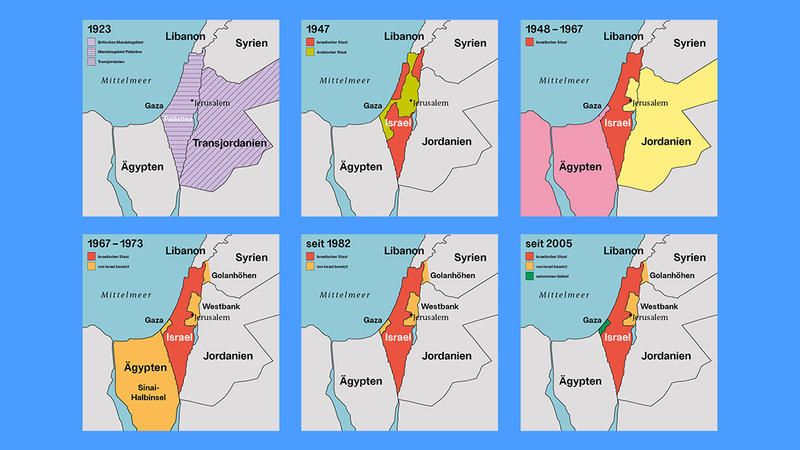 Fließende Grenzen: Wann und wo haben sie sich in Israel und Palästina verschoben?