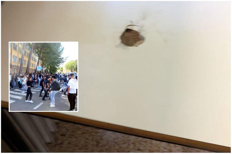 “Il petardo esploso in aula ha bucato un banco: poteva causare una strage”