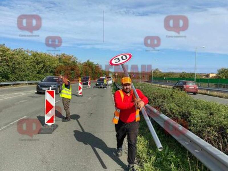 Току-що затвориха пътя от кв. Сарафово към Бургас, ще го отворят след 45 дни