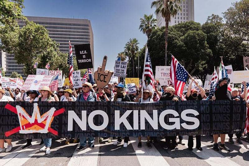 Democrats omit ‘illegal’ when talking about immigrants at ‘No Kings’ rally
