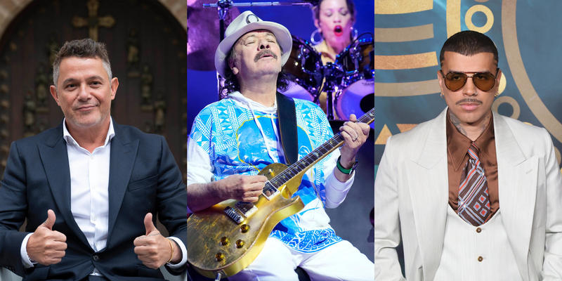 Alejandro Sanz, Carlos Santana y Rauw Alejandro actuarán en los Latin Grammy 2025 Alejandro Sanz, Carlos Santana y Rauw Alejandro actuarán en los Latin Grammy 2025