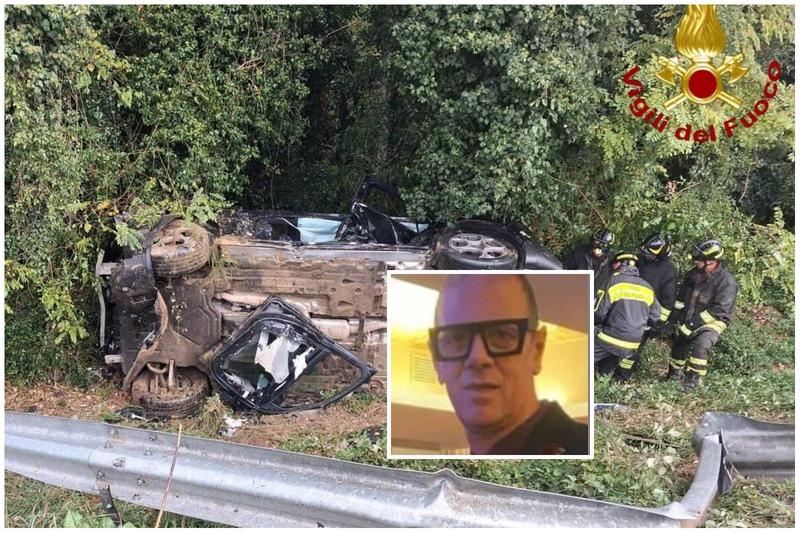 Con l’auto finisce in una scarpata: morto Luca Franceschini, ferita la moglie