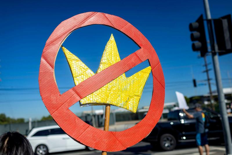 ‘No kings’: America’s oldest political slogan is drawing millions out onto the streets