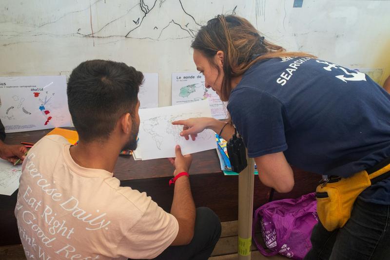 Voices from the sea, part one: people rescued in the Mediterranean tell their stories of survival in ‘onboard workshops’