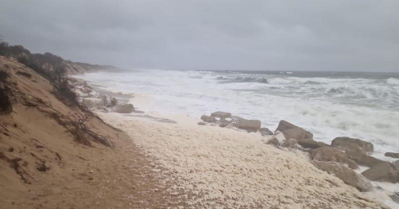 Fears of landslides at erosion-threatened village as Storm Benjamin strikes