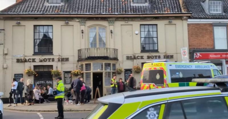 Man died in pub after choking on his food