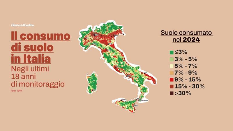 Cementificazione: l’Emilia-Romagna resta la peggiore e nelle Marche è allerta coste