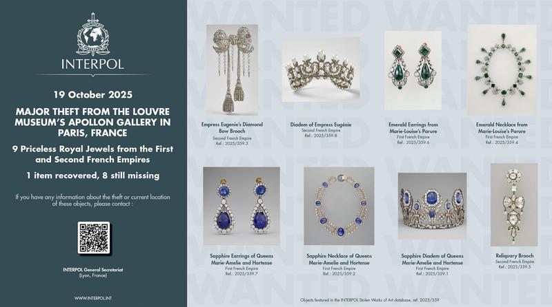 Suspects arrested over the theft of crown jewels from Paris’s Louvre museum Suspects arrested over the theft of crown jewels from Paris’s Louvre museum