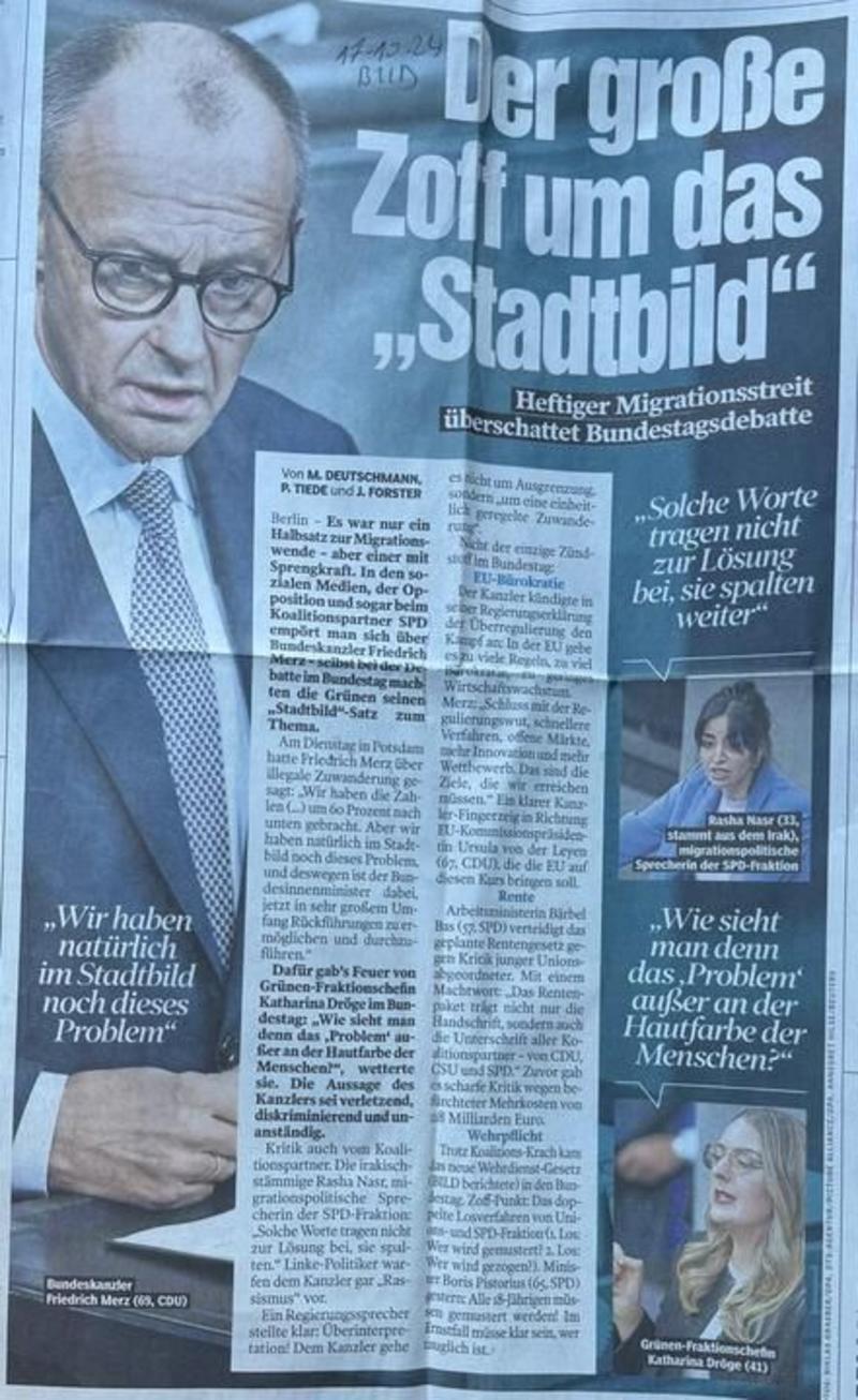 Almanya başbakanı merz’in “şehir görünümü” çıkışı: güvenlik mi, önyargı mı? Almanya başbakanı merz’in “şehir görünümü” çıkışı: güvenlik mi, önyargı mı?