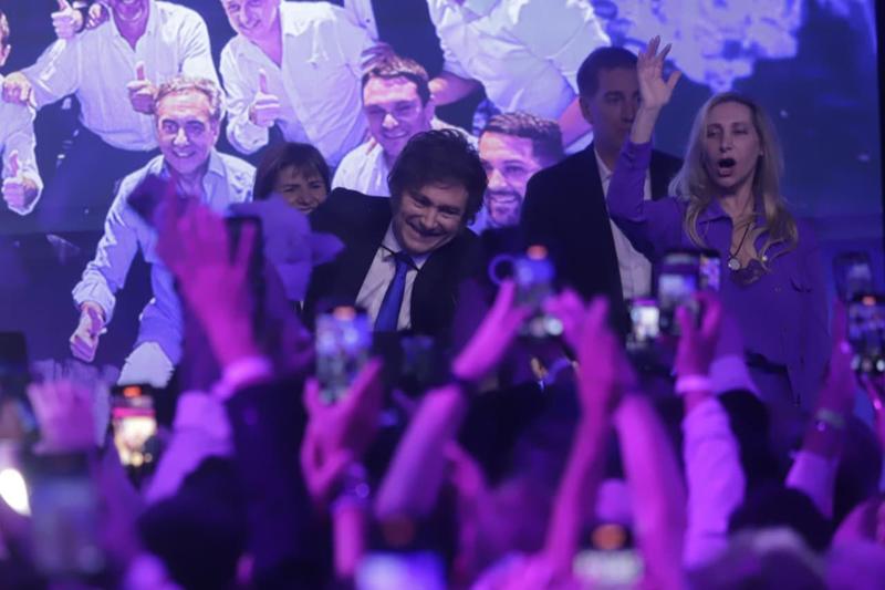Argentina’s Milei celebrates electoral win by signaling openness to deal with opposition