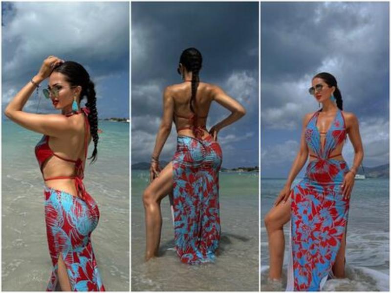 Райна се показа от екзотично кътче